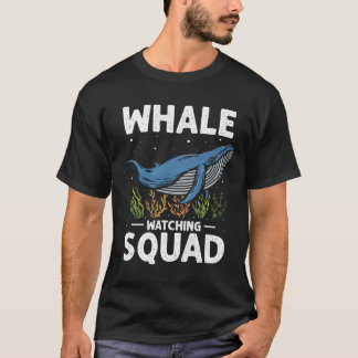 ザトウクジラと海のクジラの名言 シャチを見守る Tシャツ