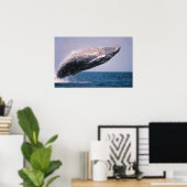 ザトウクジラのジャンプ ポスター (ホームオフィス)