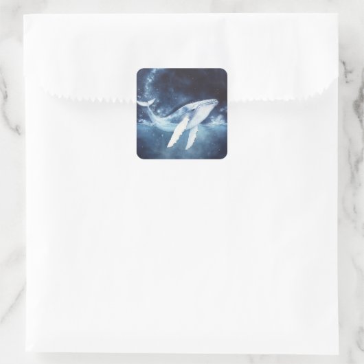 ザトウクジラのスターライトパス スクエアシール (バッグ)