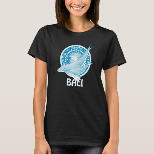 ザトウクジラのダイブバリインドネシア Tシャツ (正面)