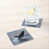 ザトウクジラの密漁 スクエアペーパーコースター (インサイチュ)