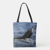 ザトウクジラの尾を閉じる – 野生動物の写真 トートバッグ (裏面)