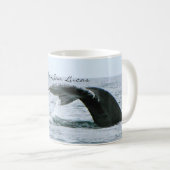 ザトウクジラの尾、Cabo San Lucas コーヒーマグカップ (正面右)