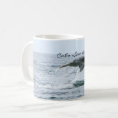 ザトウクジラの尾、Cabo San Lucas コーヒーマグカップ (正面左)
