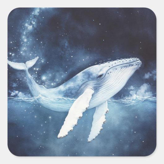 ザトウクジラの星光の道 スクエアシール (正面)