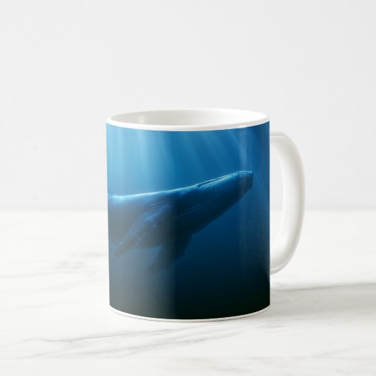 ザトウクジラの水中 コーヒーマグカップ (正面右)