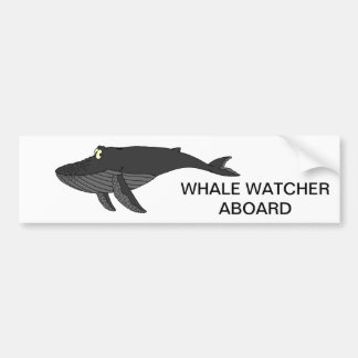 ザトウクジラの漫画 バンパーステッカー