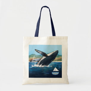 ザトウクジラの風景トートバッグ トートバッグ