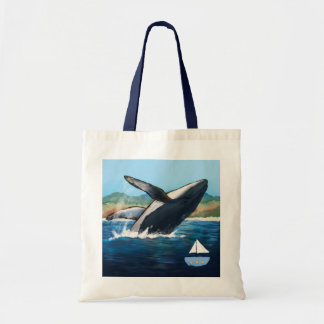 ザトウクジラの風景トートバッグ トートバッグ