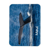 ザトウクジラ尾の可撓性磁石 マグネット (縦)