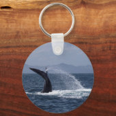 ザトウクジラ尾スプラッシュ キーホルダー (正面)