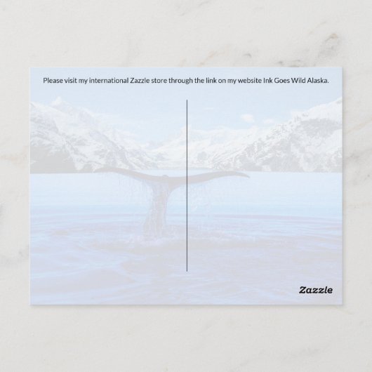 ザトウクジラ聖書の詩 – はがき (裏面)