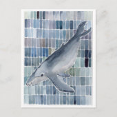 ザトウクジラ葉書 ポストカード (正面)