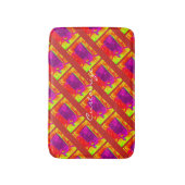 ザトウクジラ黄色のサンダー_コブ バスマット (正面縦)