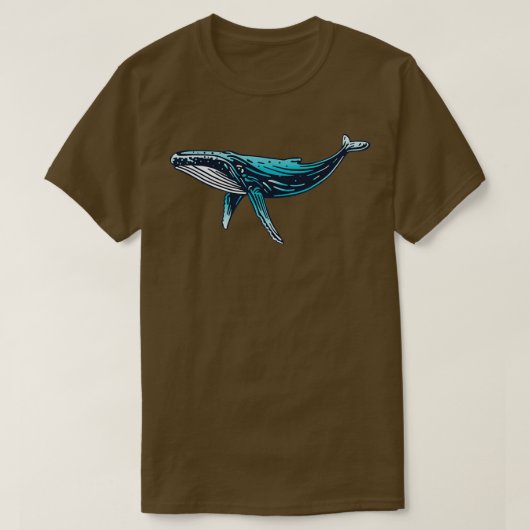 ザトウクジラ10 Tシャツ (デザイン正面)