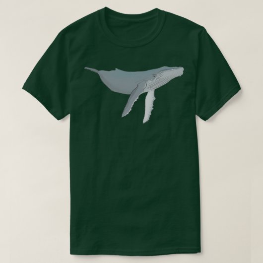 ザトウクジラ12 Tシャツ (デザイン正面)