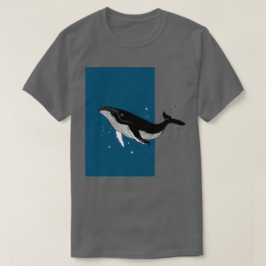 ザトウクジラ15 Tシャツ (デザイン正面)