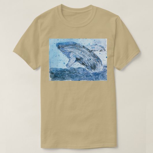 ザトウクジラ42 Tシャツ (デザイン正面)