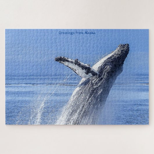 ザトウクジラ アラスカ ジグソーパズル (横)