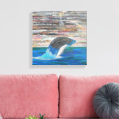 ザトウクジラ キャンバスプリント (インサイチュ (リビング))