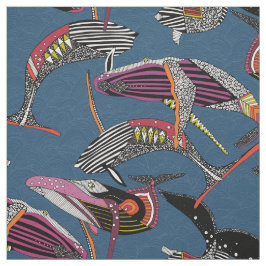 ザトウクジラ コバルト ファブリック