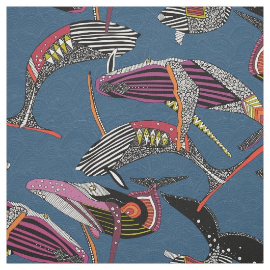 ザトウクジラ コバルト ファブリック (見本)