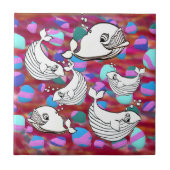 ザトウクジラ タイル (正面)