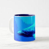 ザトウクジラ ツートーンマグカップ (正面左)