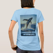 ザトウクジラ(デザインTシャツ) Tシャツ (裏面)