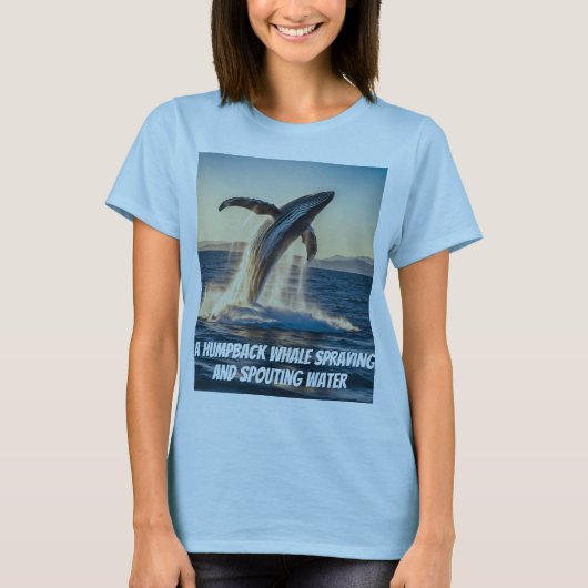 ザトウクジラ(デザインTシャツ) Tシャツ (正面)