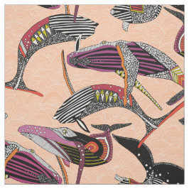 ザトウクジラ ピーチ ファブリック
