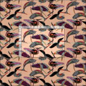ザトウクジラ ピーチ ファブリック (タイル)