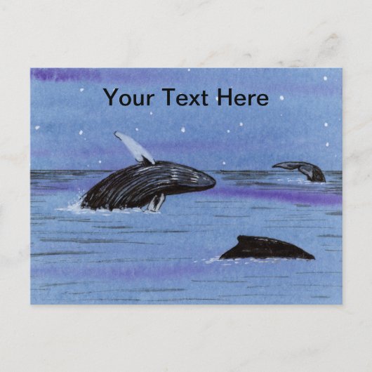 ザトウクジラ ポストカード (正面)