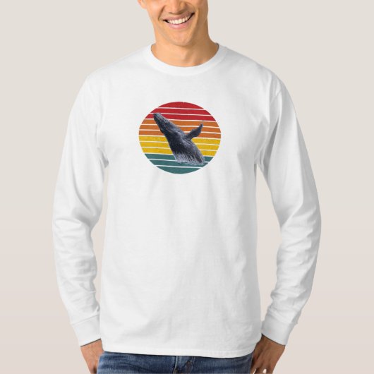 ザトウクジラ ロンT Tシャツ (正面)