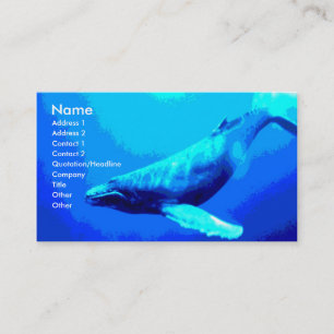 ザトウクジラ 名刺