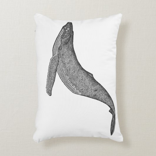 ザトウクジラ「探索」 アクセントクッション (正面(垂直))