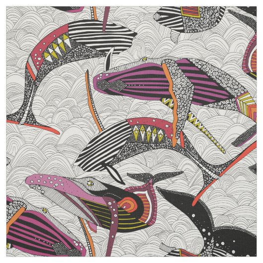 ザトウクジラ 自然 ファブリック (見本)