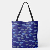 ザトウクジラ(青) トートバッグ (裏面)