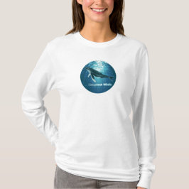 ザトウクジラ(Humpback Whale Long Tシャツ) Tシャツ