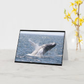 ザトウクジラI カード (黄色い花)