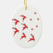 ザトナカイ楕円オーナメント セラミックオーナメント (裏面)