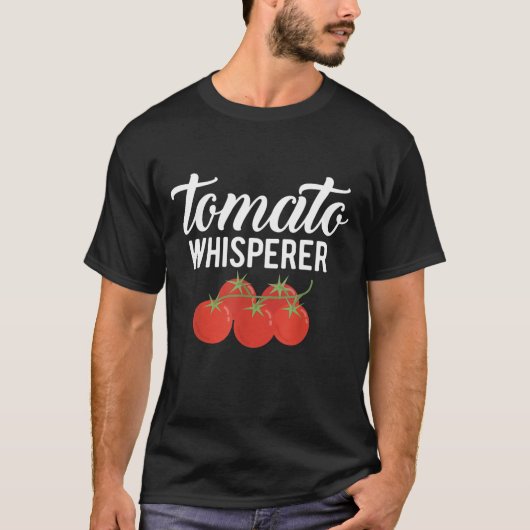 ザトマトウィスパーラーガーデニングガーデン農家 Tシャツ (正面)