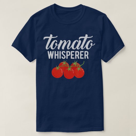ザトマトウィスパーラーガーデニングガーデン農家 Tシャツ (デザイン正面)
