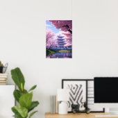 ザトラディション魔法さくらんぼブロッサムマンション ポスター (ホームオフィス)