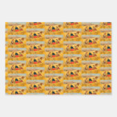 ザトランプのポーカーゲームカウボーイ先住民アメリカ中国マン ラッピングペーパーシート (正面3)