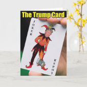 ザトランプカード誕生日ジョーク紙カード カード (黄色い花)