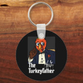 ザトルコ – 父感謝祭の日おもしろいミーム秋A キーホルダー (正面)