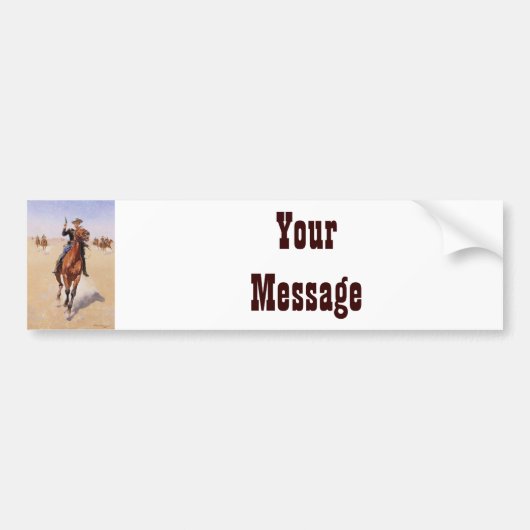 ザトルーパーバイフレデリックレミントン バンパーステッカー (正面)