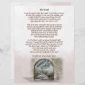 ザトレイルパーソナライズされた静止紙 (正面/裏面)