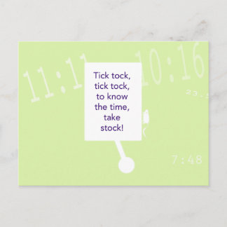 ザトレジャー狩りゲーム – ヒント#1 – クロック ポストカード